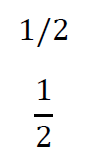 分数と分子、分母