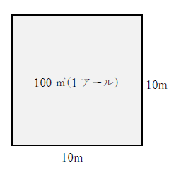 1aは100平方メートル
