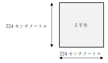 5平米は何センチ？
