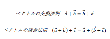 ベクトルの交換法則