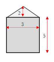 図　三角柱の体積の計算