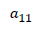 a_{11}