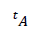 {_^t}A