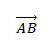 >\vec{AB}